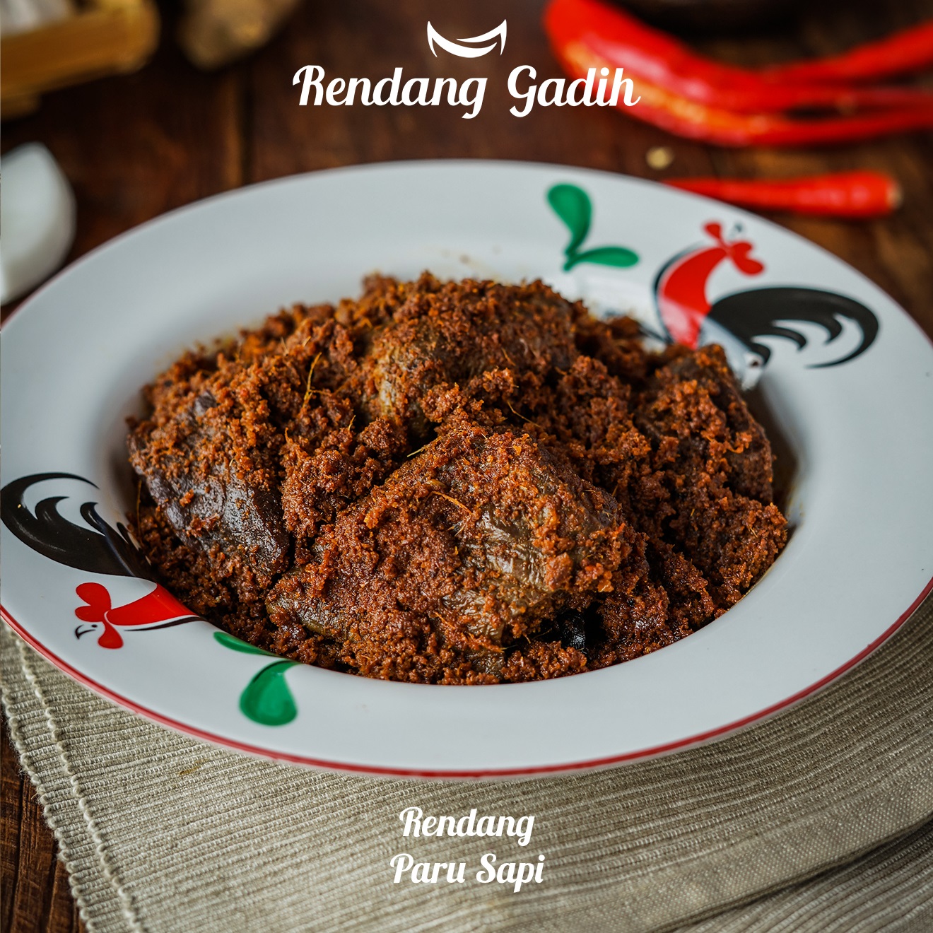 Rendang Gadih - Paru Sapi 250g