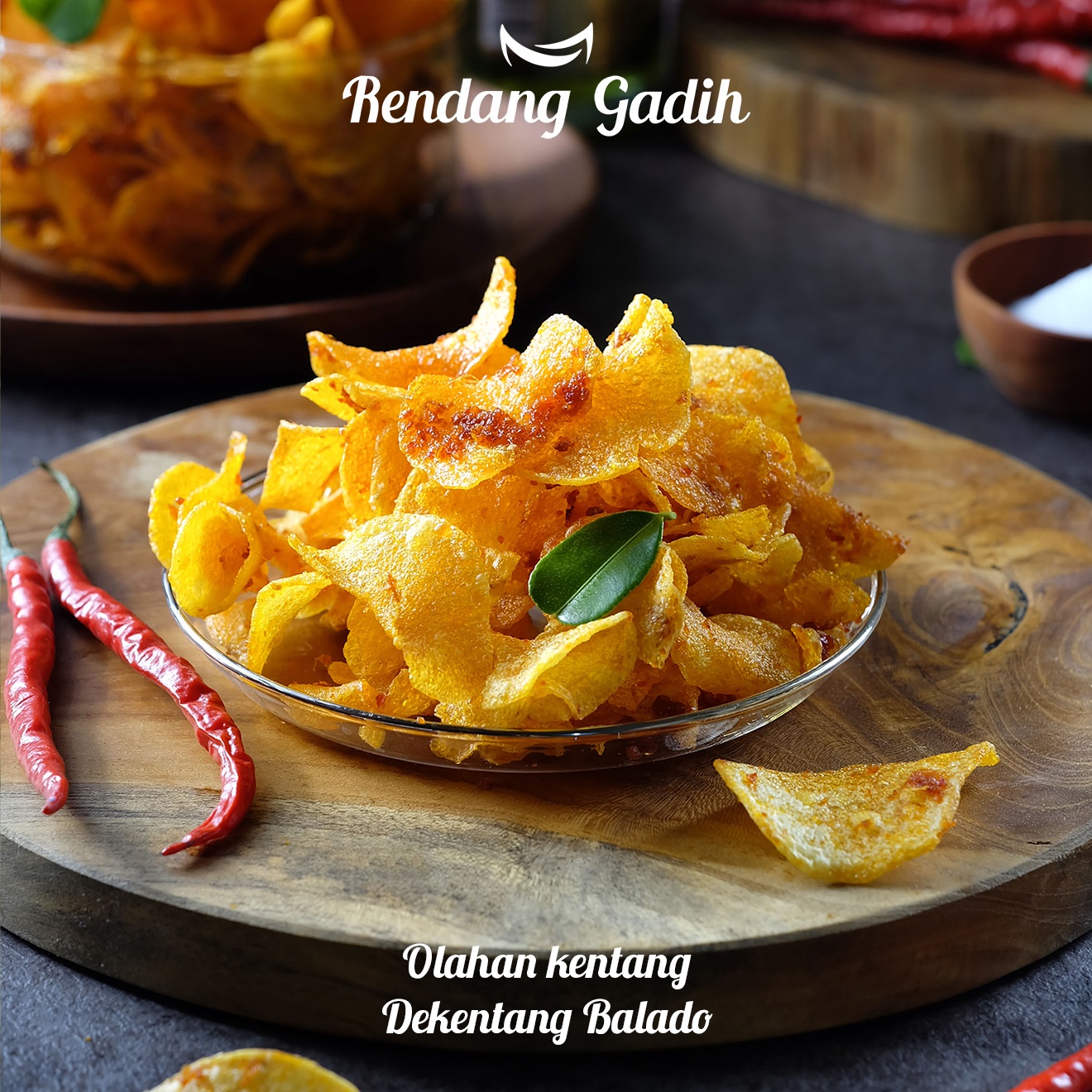 Rendang Gadih - Keripik Kentang DEKENTANG 100g