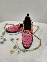 Sepatu Kain Tenun Pink
