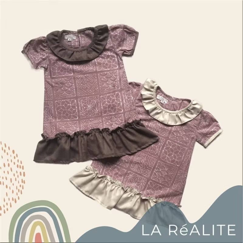[1-8 TAHUN] LA RÃ©ALITE - KAYOA DRESS & HEADBAND - BAJU TUNIK AKSESORIS BANDANA BATIK CAP BAYI BALITA ANAK PEREMPUA