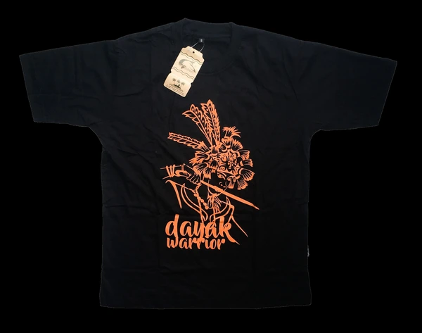 kaos jukut - dayak warior kaos oleh oleh samarinda khas kaltim
