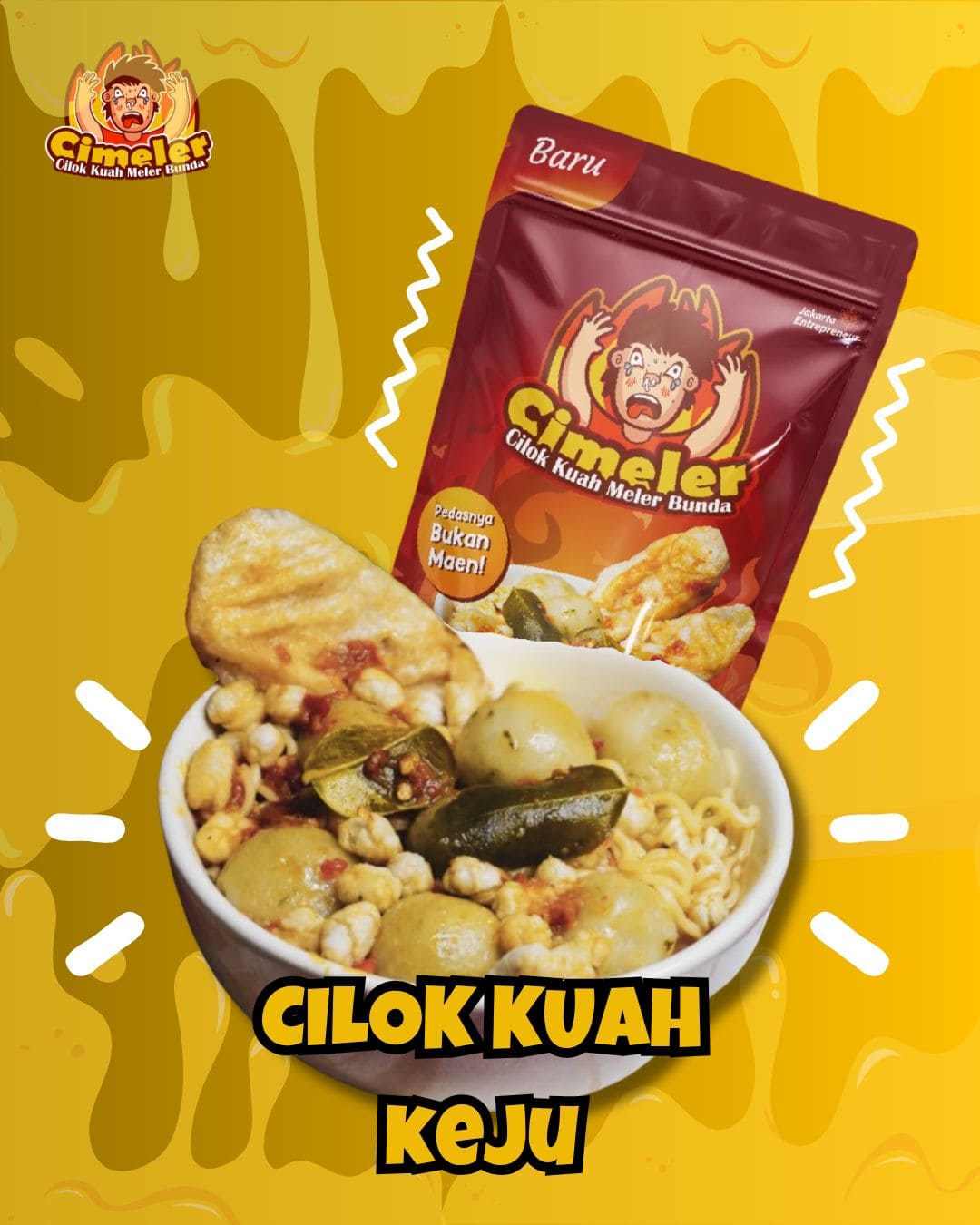 Cimeler Cilok Kuah Meler Keju