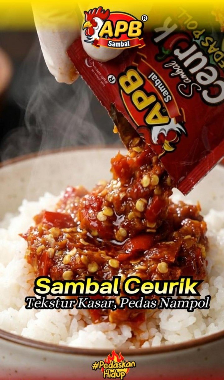 APB SAMBAL CEURIK  (SAMBAL BAWANG) 18 gr isi 10 Sachet