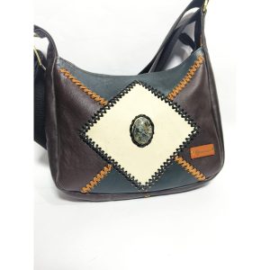 UWAISGEN Tas Selempang Pria/Wanita Kulit Asli Boho Luna Bag