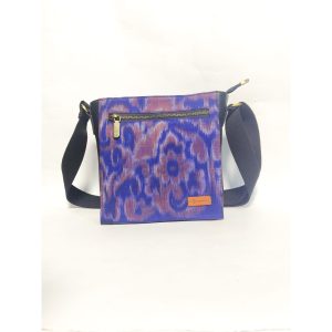 UWAISGEN Tas Etnik Bali Kulit Endek Kindy Bag Tas Selempang Pria Wanita Handmade