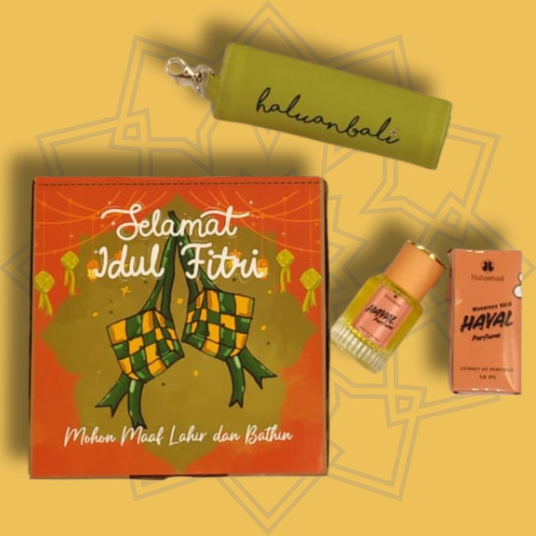 Hampers Ramadhan HaluanBali â€“ Sajadah Premium + Parfum HAYAL 30ml | Gift Idul Fitri Eksklusif