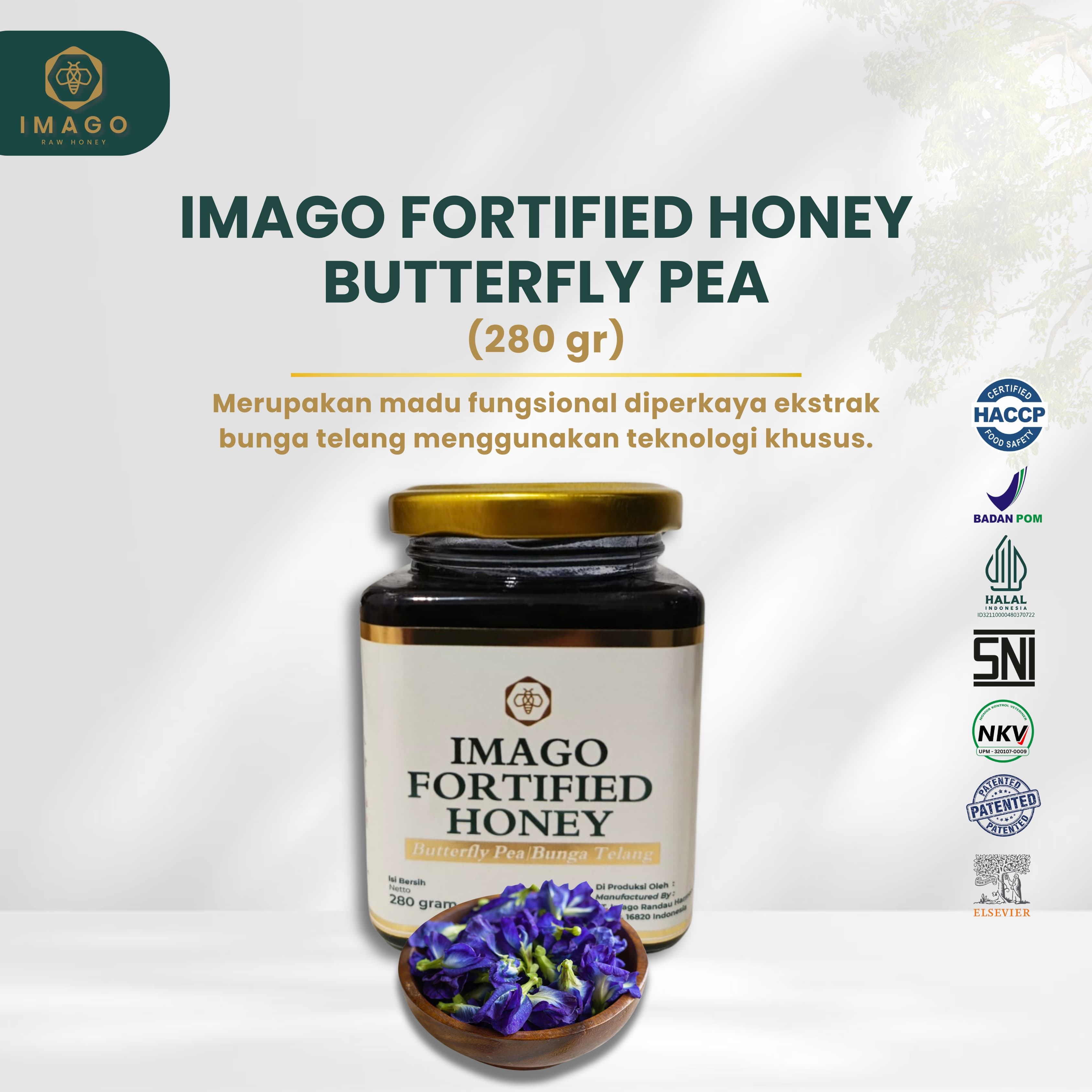 IMAGO FORTIFIED HONEY BUTTERFLY PEA 180 GR