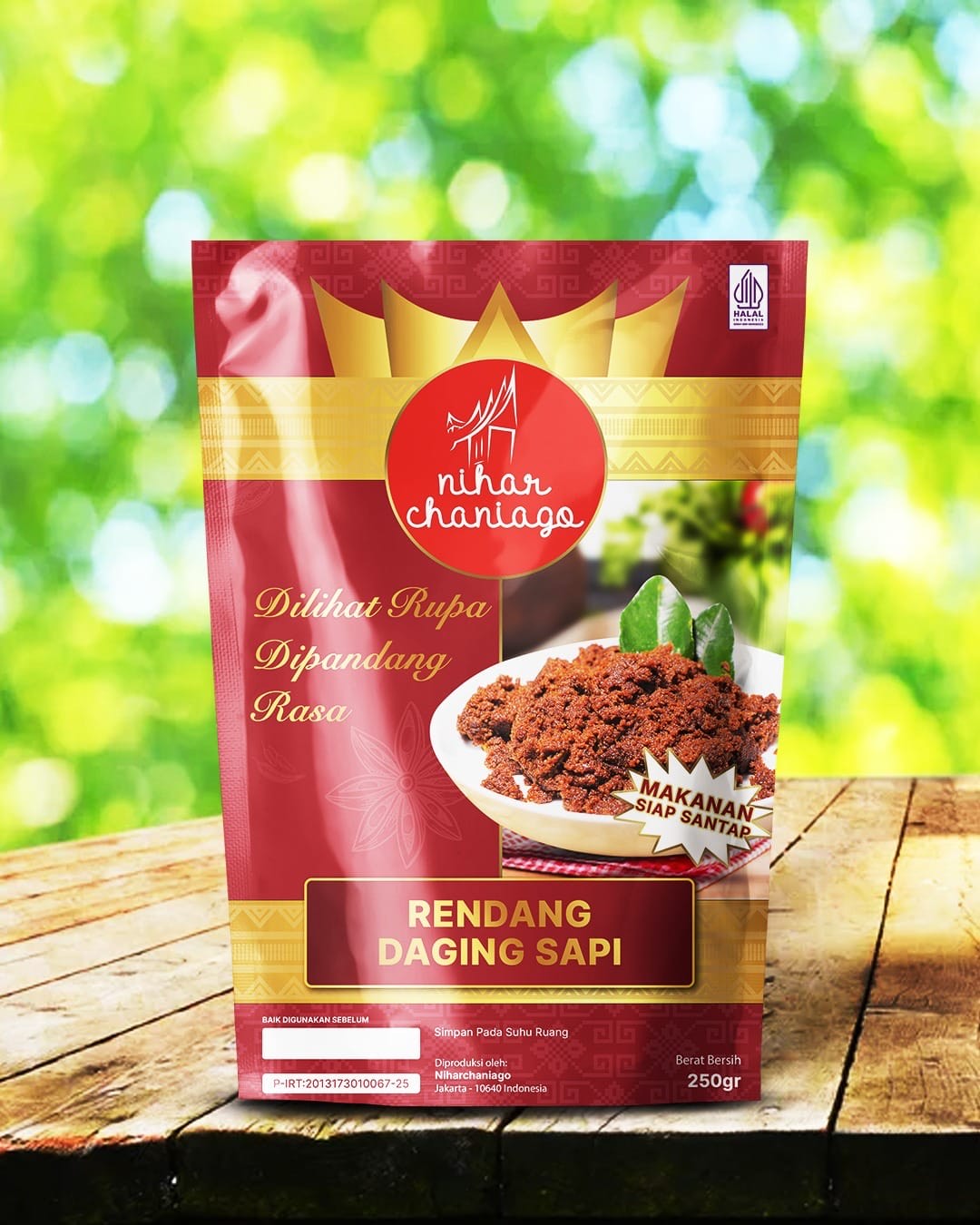 Rendang Daging Kemasan Siap Saji 250 Gr