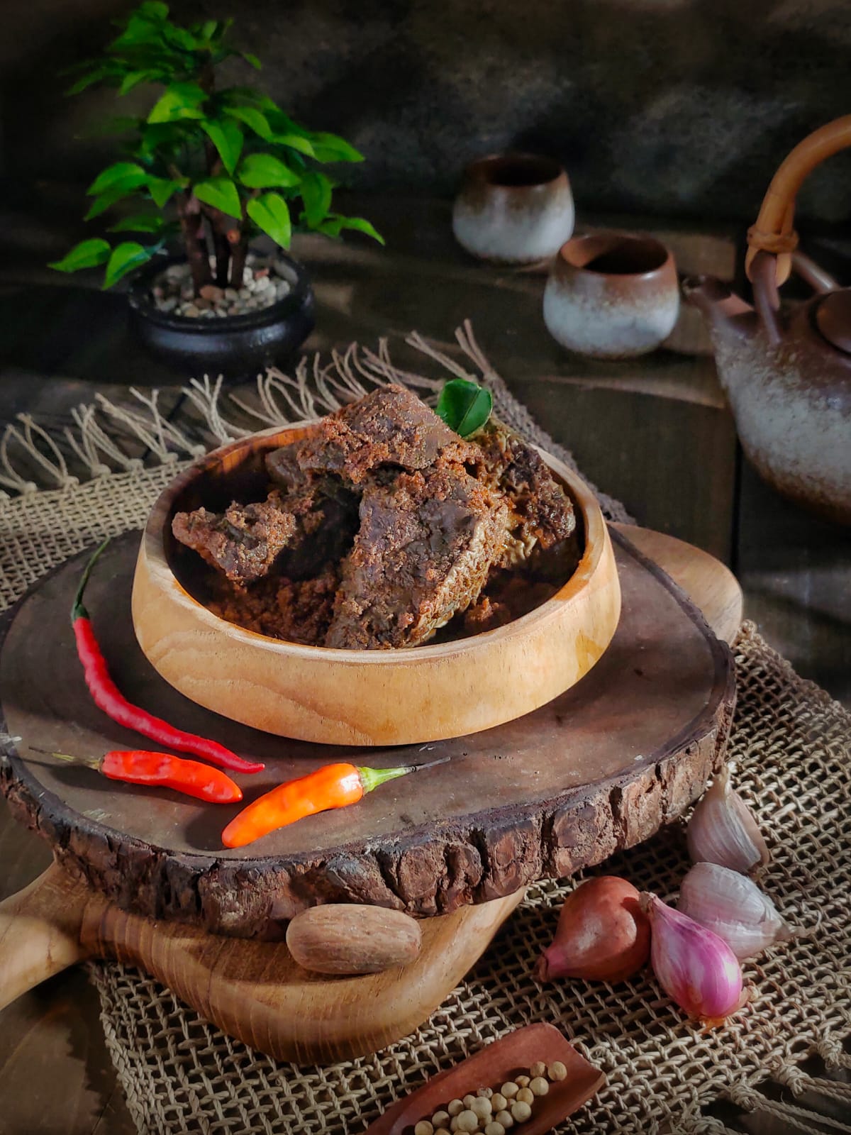 Rendang Paru Kemasan Siap Saji 250 Gr