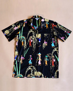 Unisex Shirt Farmer Print - Kemeja Unisex Motif Petani (Moss Green) - Kemeja Only
