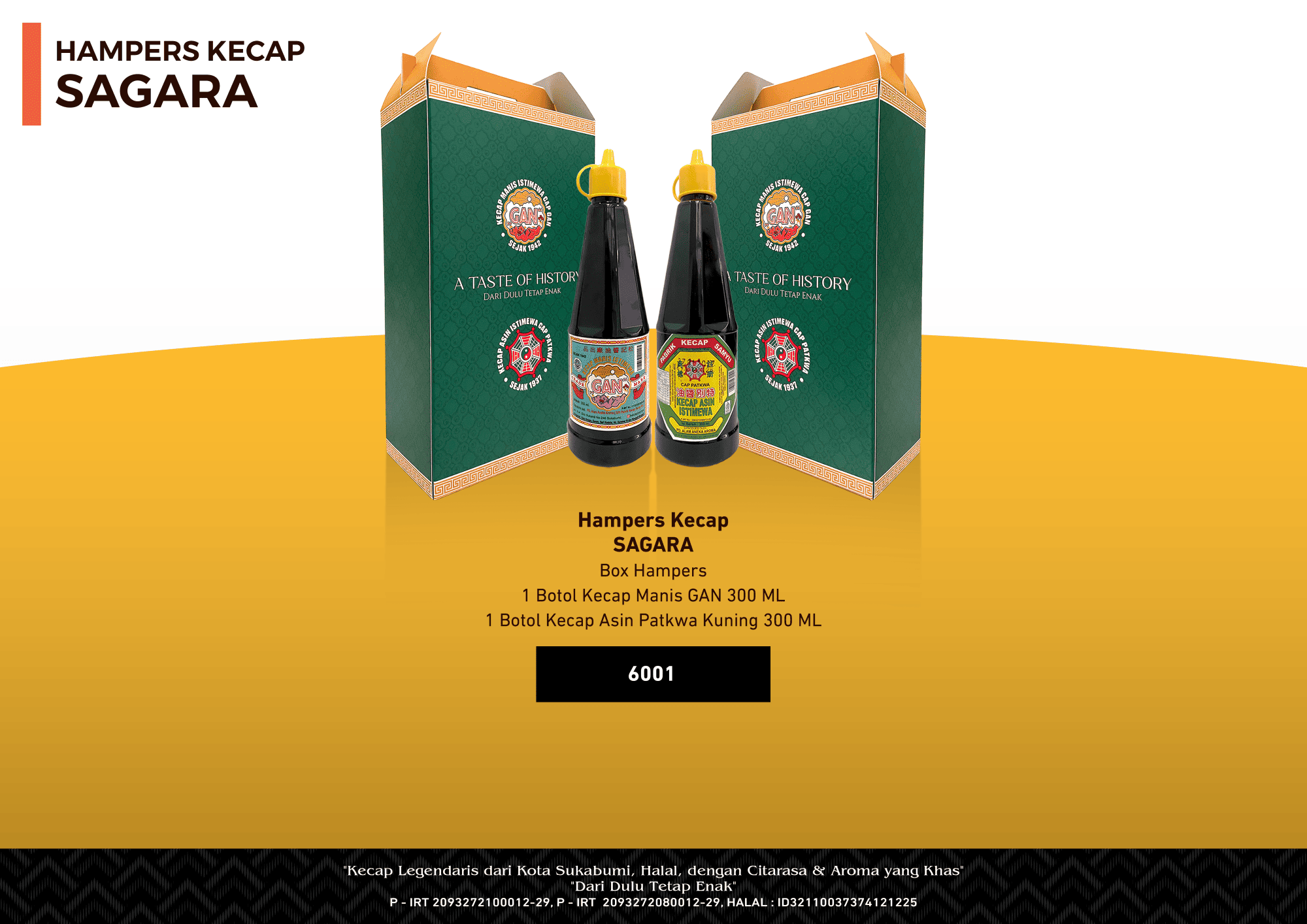 Hampers Kecap Sagara â€“ Gift Set Kecap Premium (Manis & Asin 300 ml)
