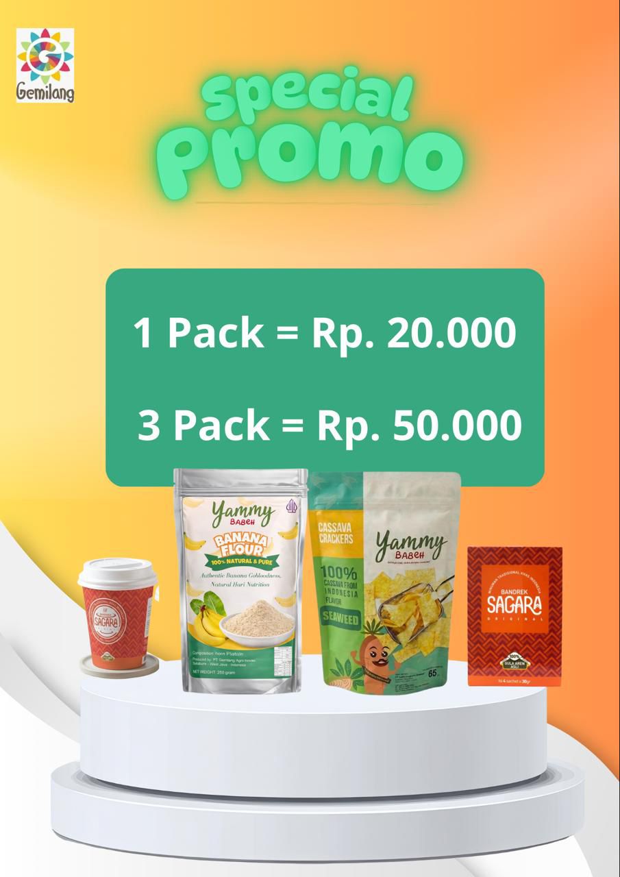 Bundling Yammy Babeh & Sagara â€“ Healthy Snack & Herbal Drink Package