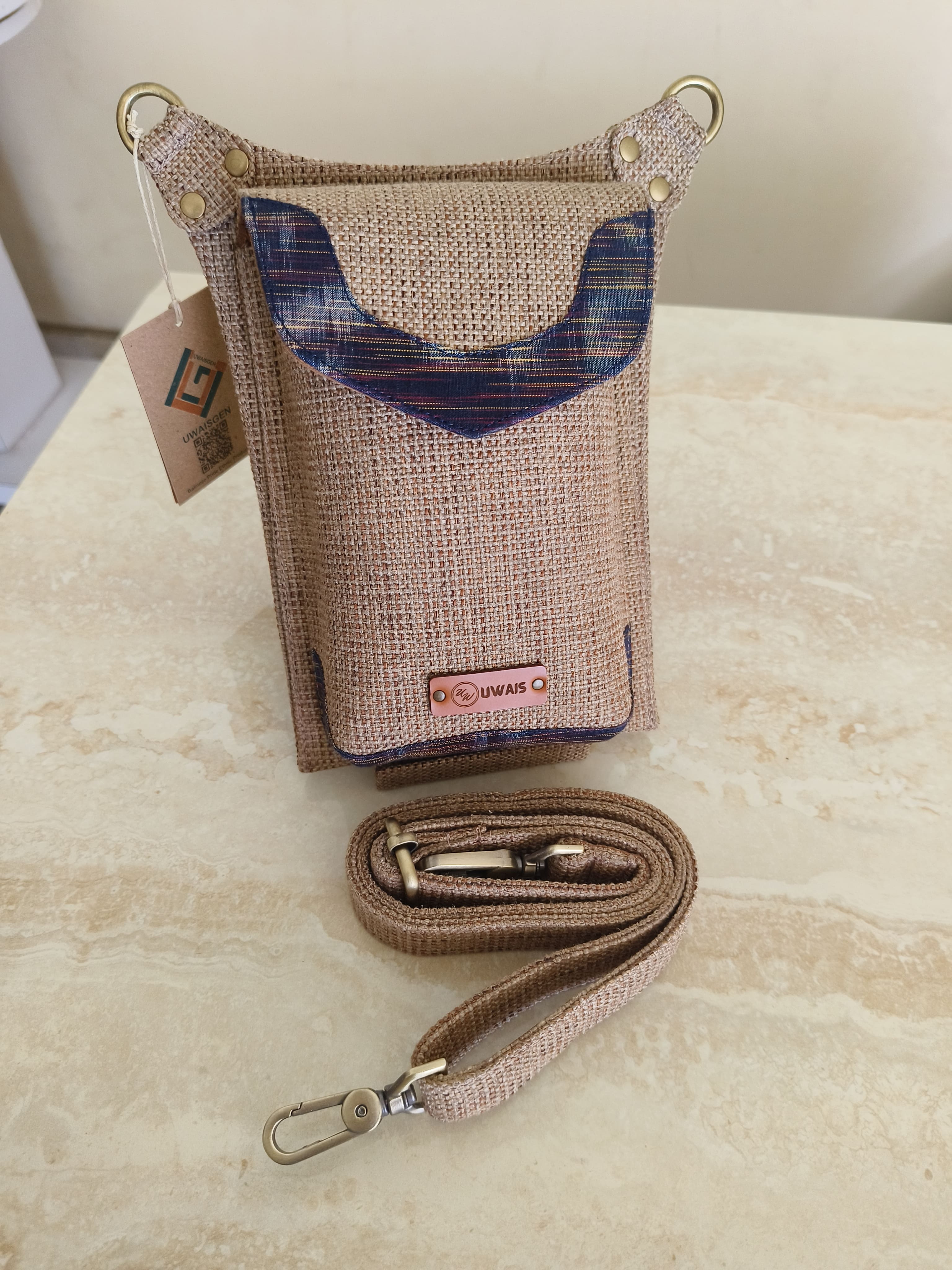 UWAISGEN Tas Etnik Bali Agastya Slingbag Tas Selempang Handmade