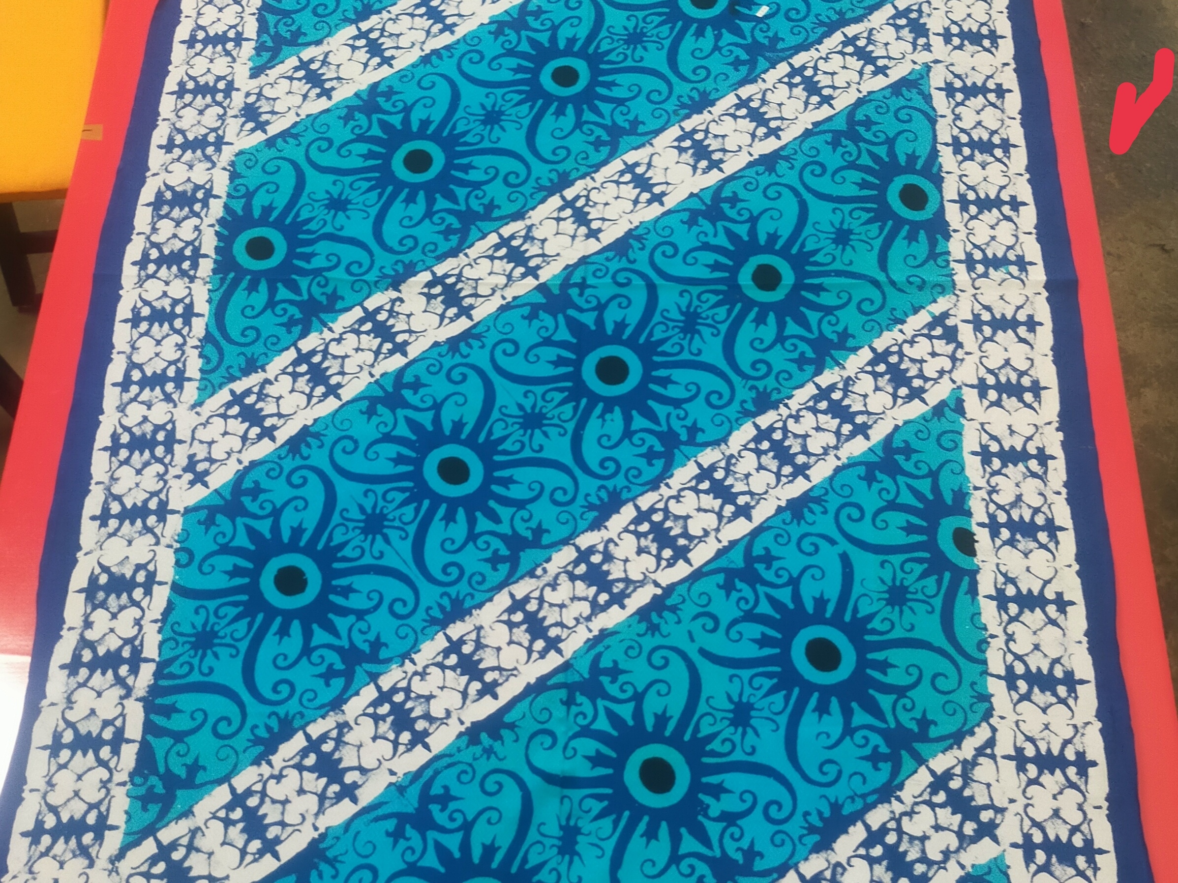 Batik matahari biru 1