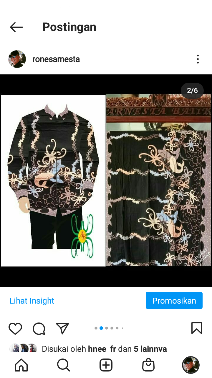 Kemeja Pria batik tulis