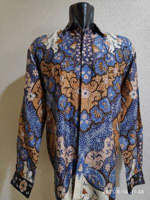 Kemeja batik tulis ATBM Sutera