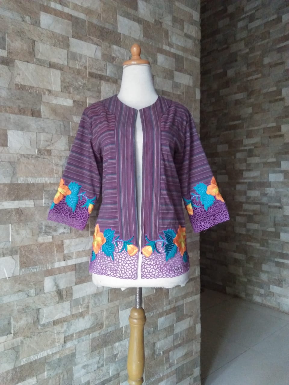 Outer ikat lurik bordir