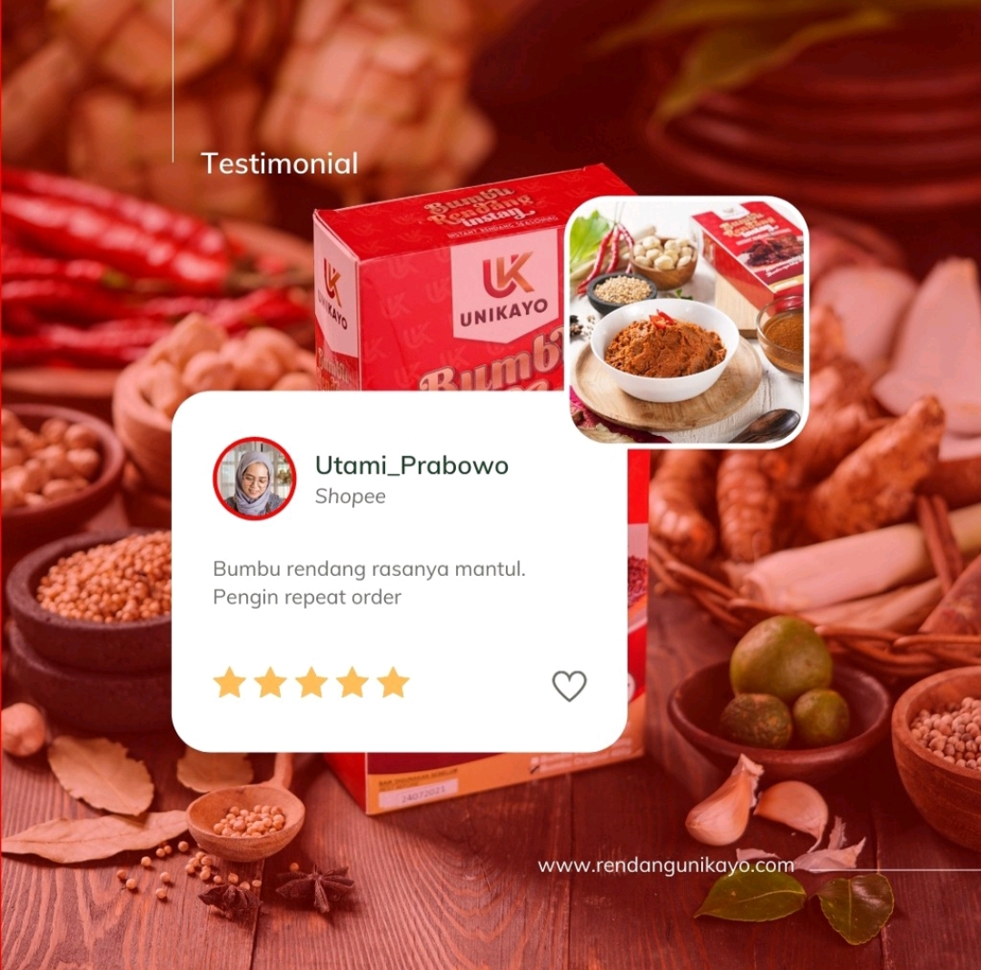 Bumbu Rendang Instan Spicy